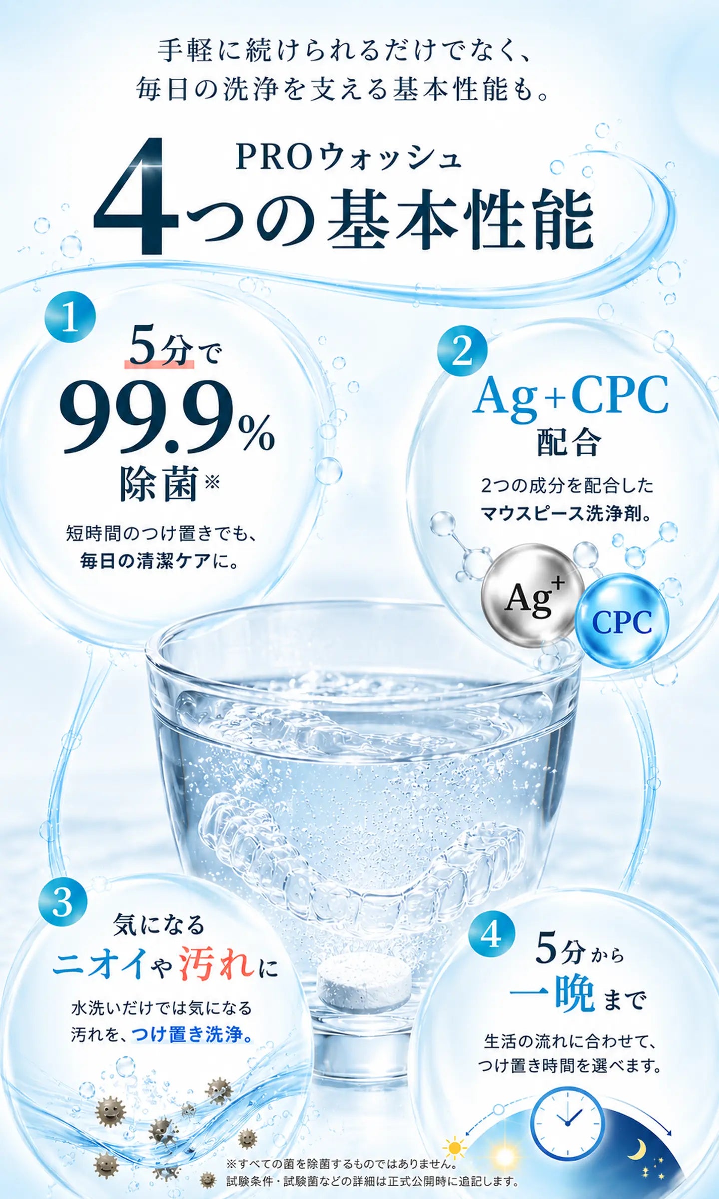 PROウォッシュ4つの基本性能